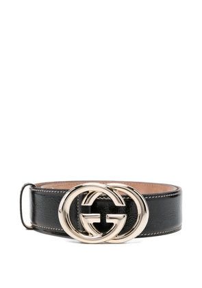 Gucci Pre-Owned 2000s logo-buckle leather belt - Black