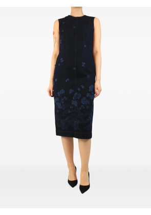 ERDEM Elena floral-print midi dress - Blue