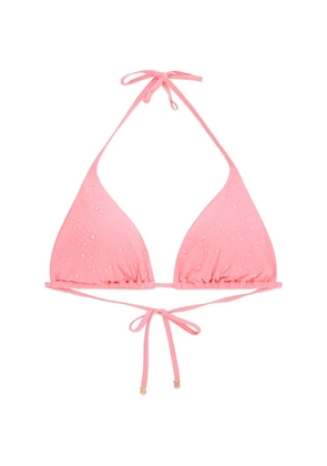 GUESS USA rhinestone-embellished bikini top - Pink