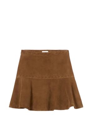 Claudie Pierlot suede wrap skirt - Brown
