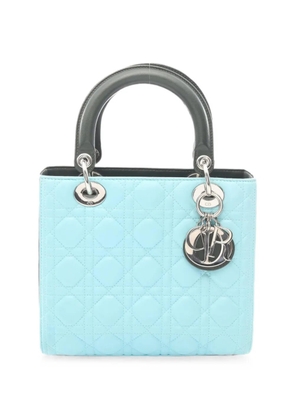 Christian Dior Pre-Owned 2000s Lady Dior Cannage leather handbag - Blue
