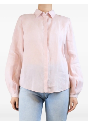 Gabriela Hearst long-sleeve linen blouse - Pink