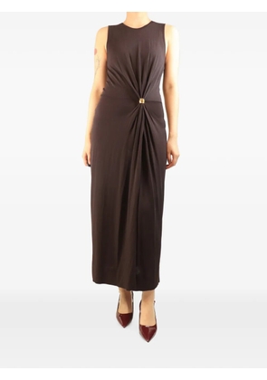 Altuzarra gathered midi dress - Brown