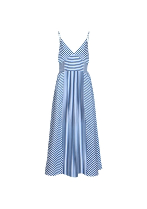 Tanya Taylor Vivien striped-print dress - Blue