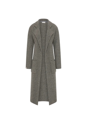 The Upside ribbed-knit wool coat - Grey