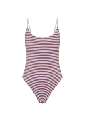 The Upside Miami Flow horizontal-stripe swimsuit - Purple