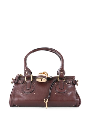 Chloé Paddington padlock-detail handbag - Brown