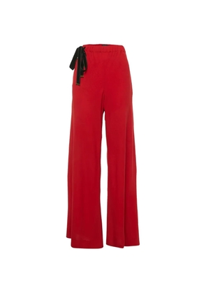Gucci Pre-Owned side-tie palazzo pants - Red