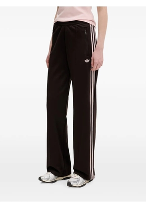 adidas logo-embroidered side-stripe track pants - Brown