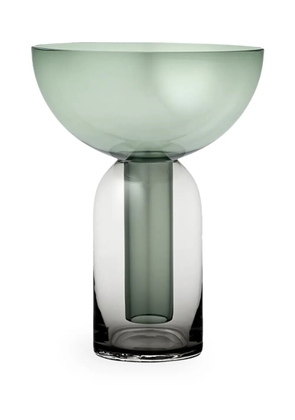 AYTM Torus small glass vase - BLACK/FOREST