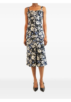 Veronica Beard Colleen floral-print midi dress - Blue