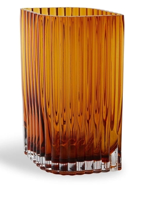 AYTM Folium tall glass vase - Brown