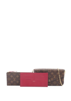Louis Vuitton Pre-Owned 2010 Félicie Monogram wallet on a chain - Brown