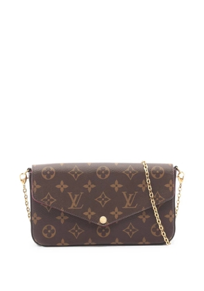 Louis Vuitton Pre-Owned 2010 Félicie Monogram wallet on a chain - Brown
