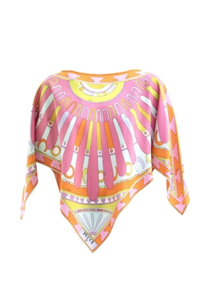PUCCI Solei-print silk-twill kaftan - Pink