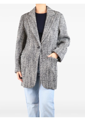 Isabel Marant Vintage herringbone-pattern coat - Black