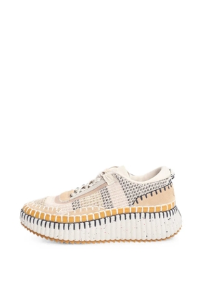 Chloé Vintage Nama embroidered sneakers - Neutrals
