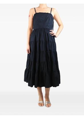 Ulla Johnson panelled tiered midi dress - Black