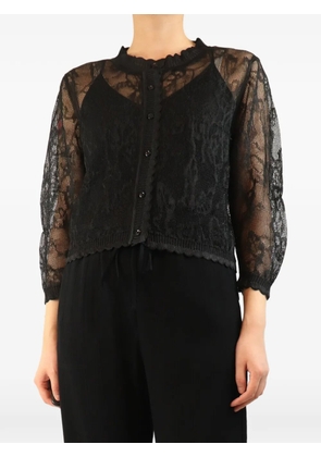 Simone Rocha sheer lace cardigan - Black