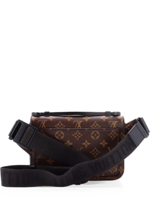 Louis Vuitton Pre-Owned S Lock Sling Bag Macassar Monogram Canvas belt bag - Black