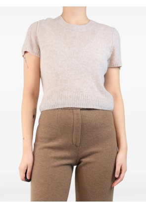 James Perse short-sleeved knitted T-shirt - Neutrals