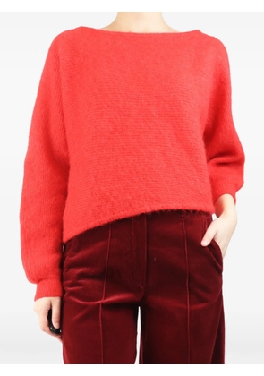 Ba&Sh off-shoulder long-sleeved sweater - Red