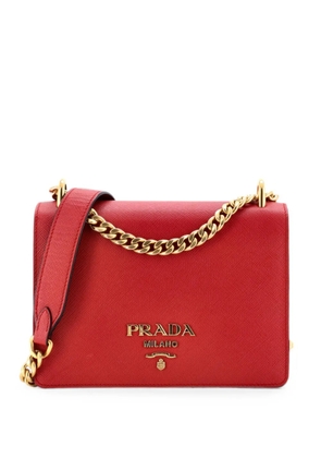 Prada Pre-Owned Chain Flap Bag Saffiano Leather Small crossbody bag - Red