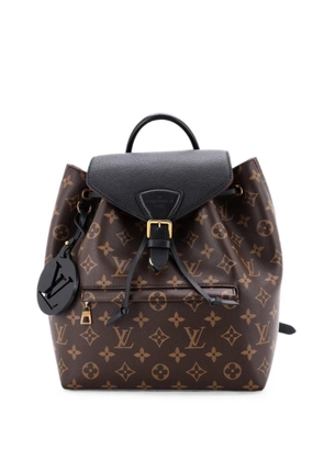 Louis Vuitton Pre-Owned Montsouris NM Monogram Canvas with Leather PM backpack - Black