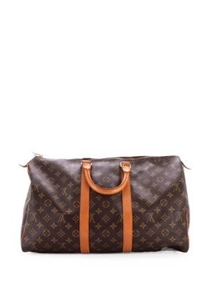 Louis Vuitton Pre-Owned Keepall Bag Monogram Canvas 45 satchel - Brown