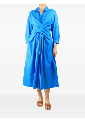 Paule Ka twist-front midi dress - Blue