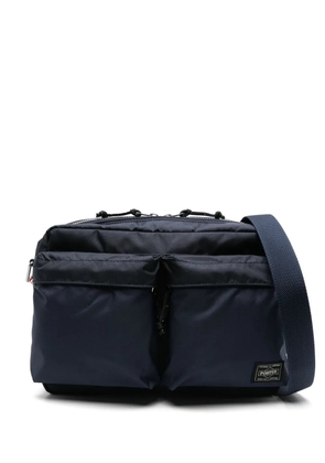 Porter-Yoshida & Co. logo-tag shoulder bag - Blue