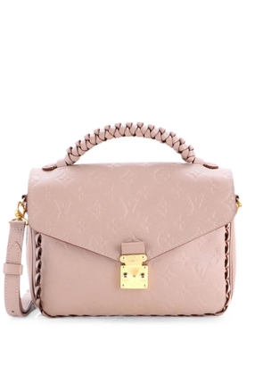 Louis Vuitton Pre-Owned Braided Handle Pochette Metis Monogram Empreinte Leather crossbody bag - Neutrals