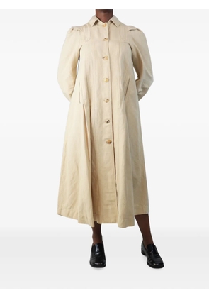 Masscob button-up midi dress - Neutrals