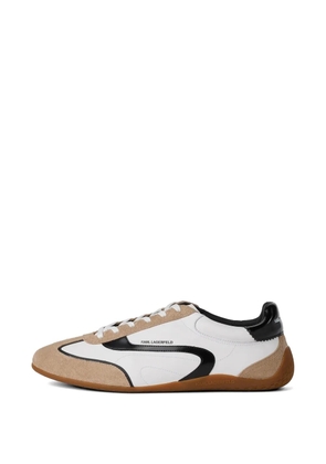 Karl Lagerfeld Jeans Devon panelled leather sneakers - White