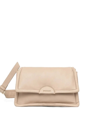GUESS USA puffed-leather crossbody bag - Neutrals