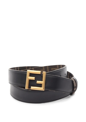 Fendi Pre-Owned 20s FF-logo reversible belt - Brown