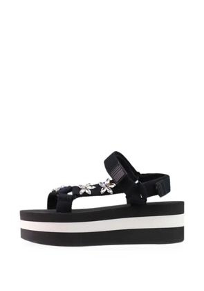 Marni Pre-Owned embellished platform sandals - Black