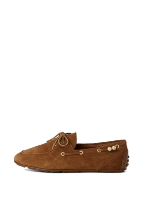 Karl Lagerfeld Ariella faux-pearl loafers - Brown