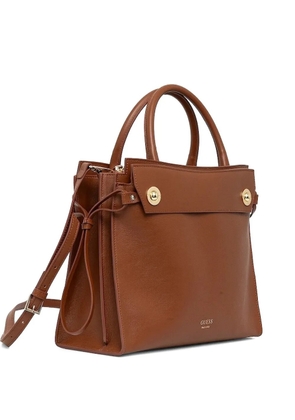 GUESS USA Bianca leather tote bag - Brown