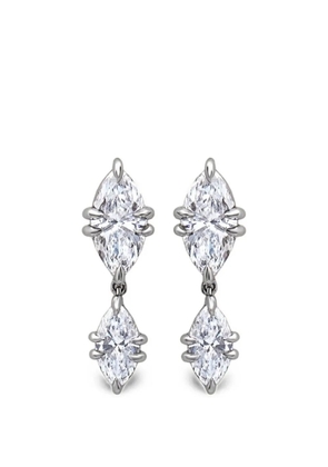 Jewels Aficionado Celestia diamond drop earrings - Silver