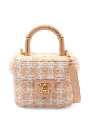 CHANEL Pre-Owned 2021s matelassé Vanity mini bag - Neutrals