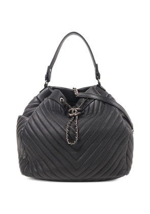 CHANEL Pre-Owned CC chain bucket bag - Black