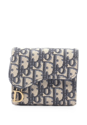 Christian Dior Pre-Owned 2000s Saddle Lotus tri-fold wallet - Neutrals