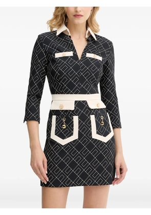 Elisabetta Franchi V-neck mini dress - Black