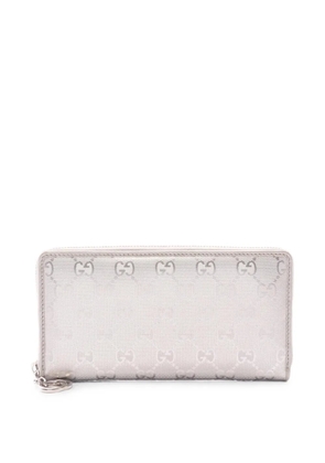 Gucci Pre-Owned 2000s GG Imprime long wallet - Silver