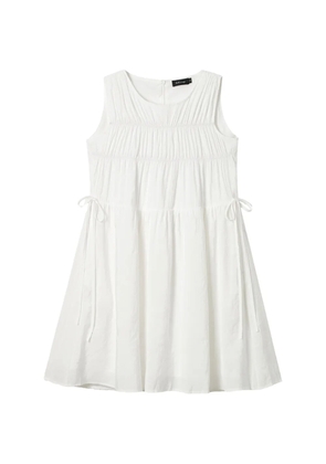 tout a coup ruched mini dress - White