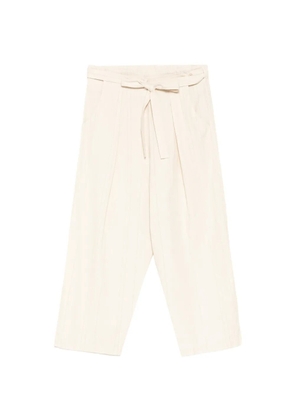 Forme D'expression tie-waist vertical-stripe trousers - Neutrals