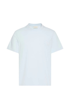 Calvin Klein logo-embossed crew-neck T-shirt - Blue