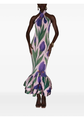 L'IDÉE Soho floral-print midi dress - Pink