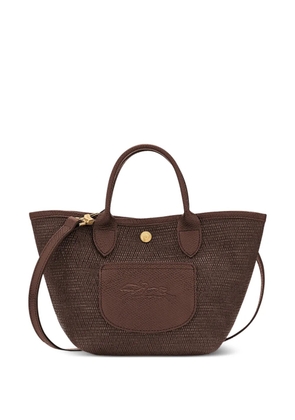 Longchamp Le Pliage woven-effect shoulder bag - Brown